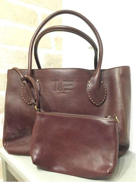 ★genten 牛革トートバッグ ミニバッグ パスケース 3点セット