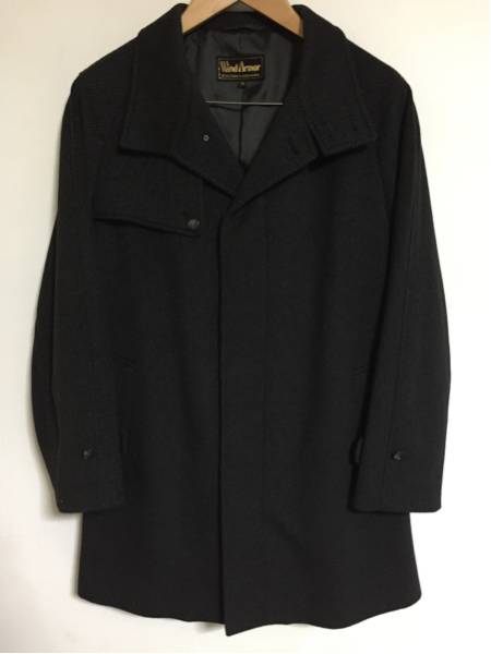 美品】WindArmor カシミア100% チェスターコート ダークグレー M 極美