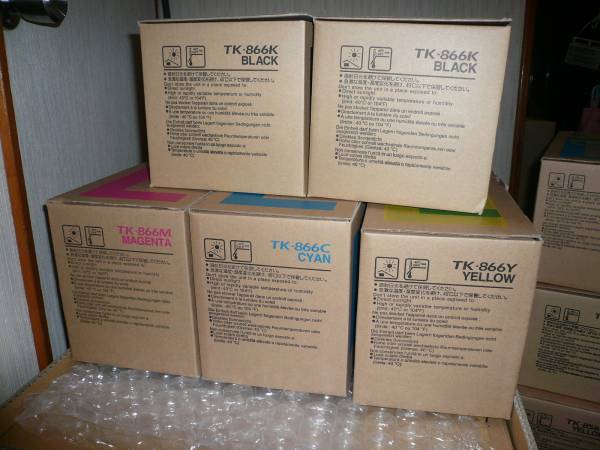 京セラ TK-866トナー /全4色+K2本追加 計6本(純正品)