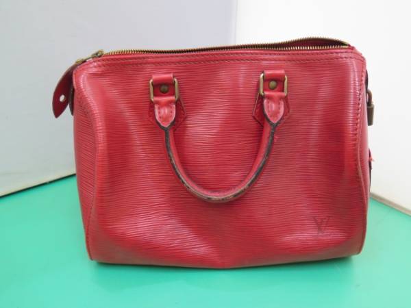 ルイ・ヴィトン エピ スピーディ25 ハンドバッグ レッド LOUIS VUITTON