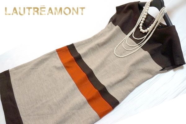 美品ロートレアモン100％ウール綺麗めワンピース40ヤフオク年末