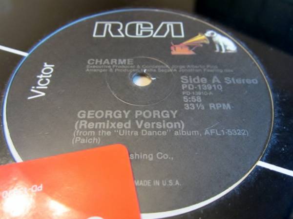 激レア未開封☆Charme - Georgy Porgy (Remixed Ver.) orig.US12