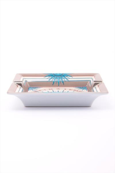 エルメス 灰皿 アッシュトレイ 太陽柄 ブルー エルメス 【公式通販】