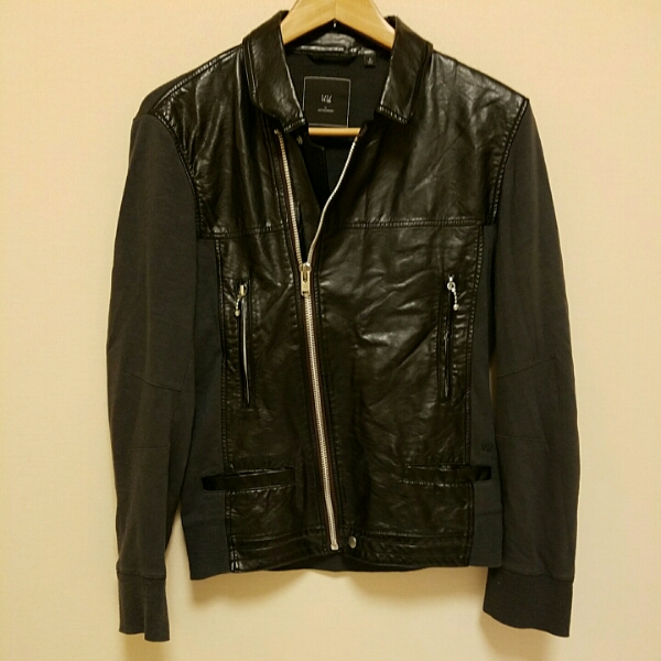 美品ユニクロ×UNDERCOVERライダース切り替えジャケット サイズM