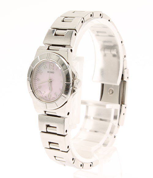 セイコー ルキア 4N21-1130 クォーツ ピンクシェル文字盤 腕時計