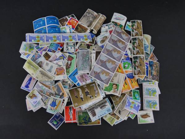 新動植物V 未使用品【全て50円切手 300枚】額面15000円分 ＃