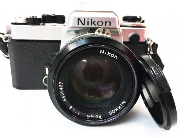 ♪Nikon ニコン FE フィルムカメラ NIKKOR 50mm 1:1.4 一眼レフ