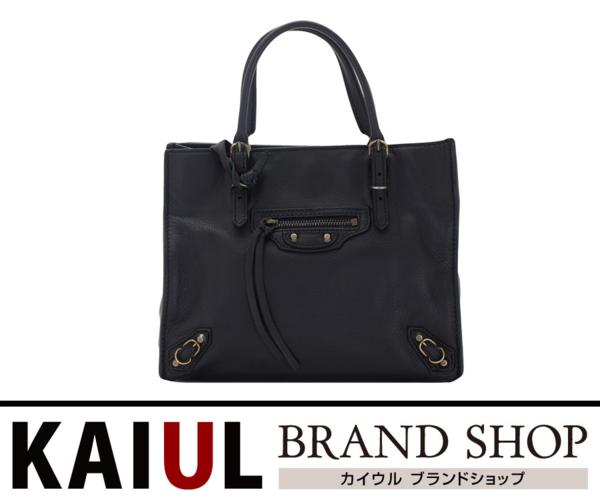 未使用 バレンシアガ ハンドバッグ ペーパー ミニ ブラック 黒