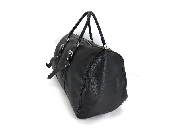 1円 ロンシャン LONGCHAMP レザー ボストンバッグ 黒色 DK886 【公式通販】