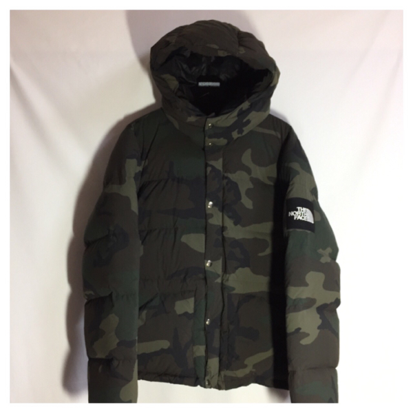 美品 ノースフェイス キャンプシエラダウンジャケット L迷彩 box