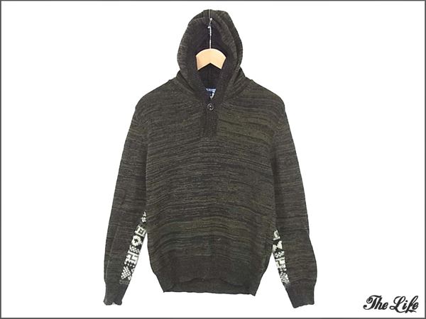 【1円~】10年 JUNYA WATANABEコムデギャルソン ニットパーカS/茶