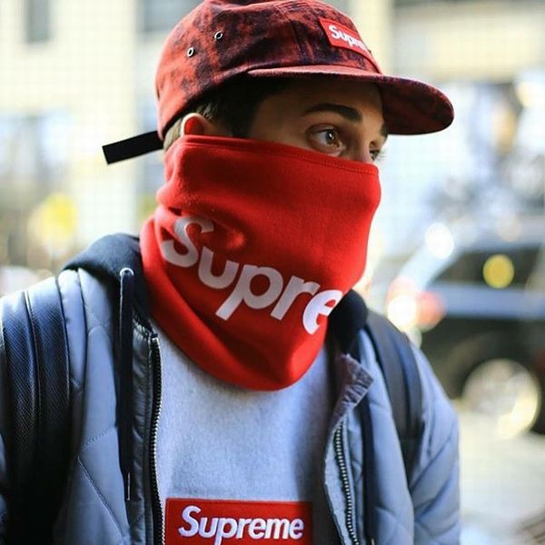 Supreme Fleece Neck Gaiter Woodland Camo 15aw ウッドランドカモ