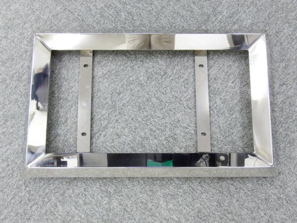 限定特価◆大型車用 304ステンレス 40角 おこしナンバー枠１台