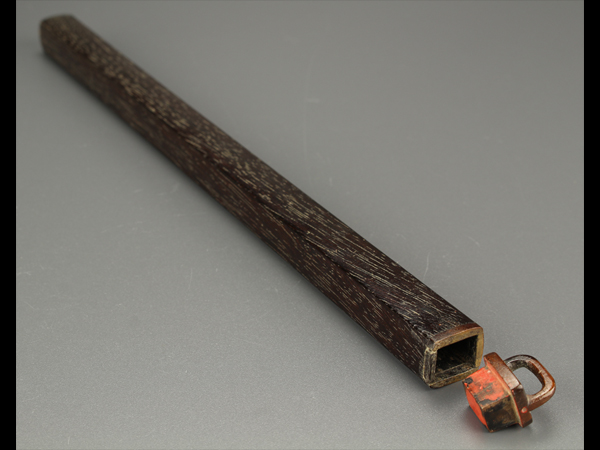 【琴》中国古玩 唐木造香筒 香道具 AS331