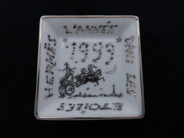 ●1円 超美品 エルメス 1999年ノベルティ 小皿 ホワイト BY895