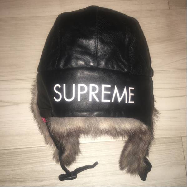 【中古美品】SUPREME TROOPER レザー ブラック トゥルーパー