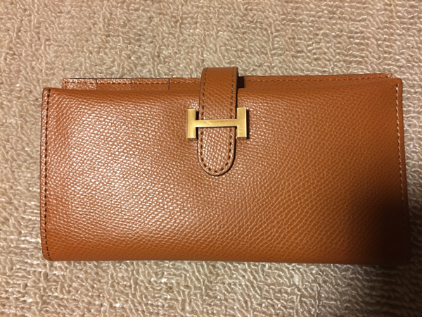 正規品　HERMES エルメス ベアン 長財布 H金具 ゴールド □L刻印 長財布 ベアン エルメス HERMES 財布の通販 h金具 H金具 公式通販 □L