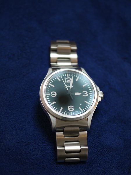 美品 SINN ジン 556A 自動巻き ミリタリー パイロット 黒文字盤