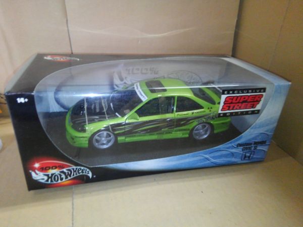 カスタムホンダ　シビックSI　1/18　ミニカー　100% ホットウィール　美品 Wheels Super Hot 1:18 Street Honda Civic 1⁄18 | 100% シビック