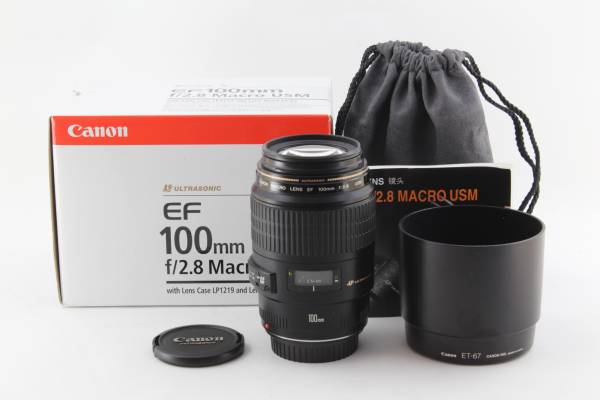 Canon 単焦点マクロレンズ EF100mm F2.8 マクロ USM フルサイズ対応 #P2-7_1
