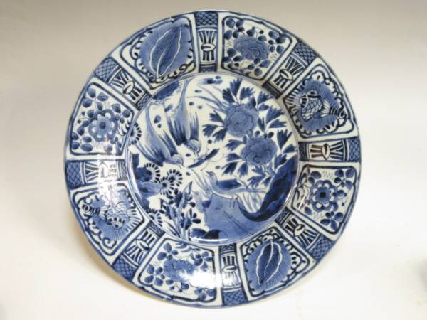 古伊万里 芙蓉手花鳥図大皿-公式 正規品