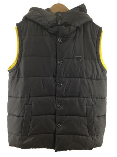 美品 アルマーニジュニア 中綿 ベスト 166cm/グレー ◆■