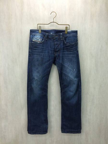 DIESEL◆ストレートパンツ/32/デニム/IDG/LARKEE