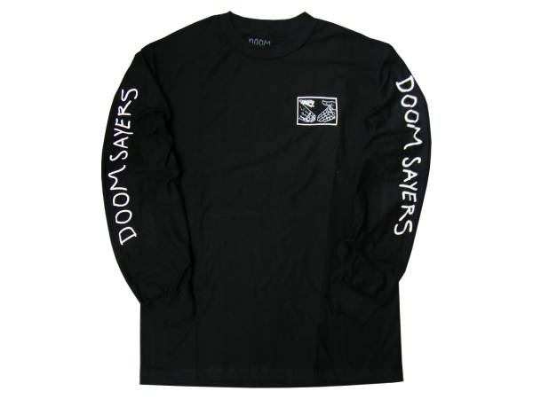 DOOM SAYERS ドゥームセイヤーズ SnakeShake表裏逆ロンＴ黒M huf