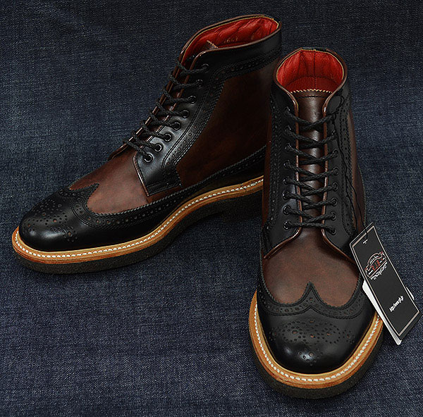 フラットヘッド RJB 新品 L121 シューズ 7 1/2 #AW5477_L121