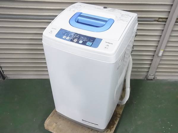 日立 14年製 全自動洗濯機 5.0kg 風乾燥 NW-5TR 掃除済み 名古屋発