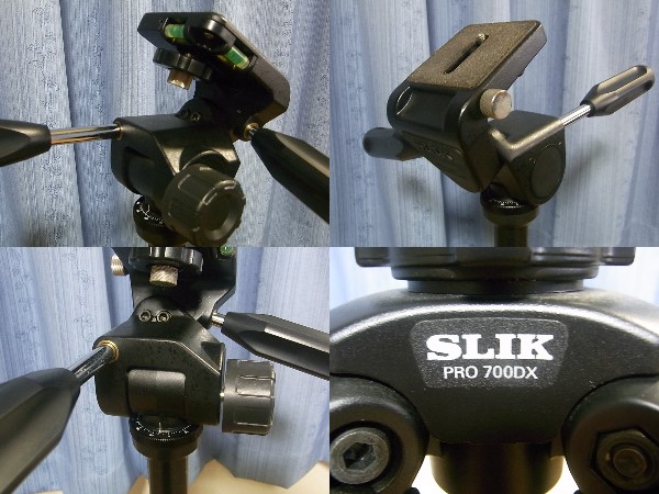 ★送料無料★ SLIK PRO 700DX 脚と 旧プロII雲台セット 美品_2
