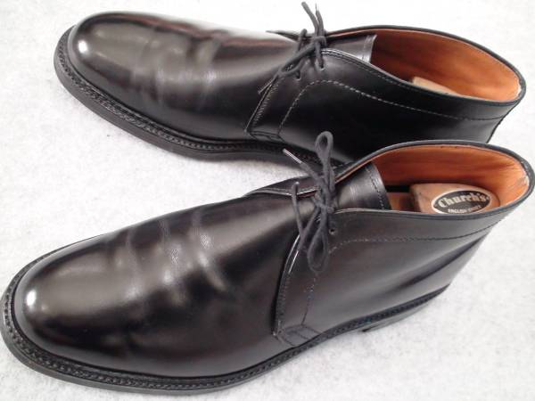 ALDEN #1351 Calf Chukka Boots US8.5D 黒