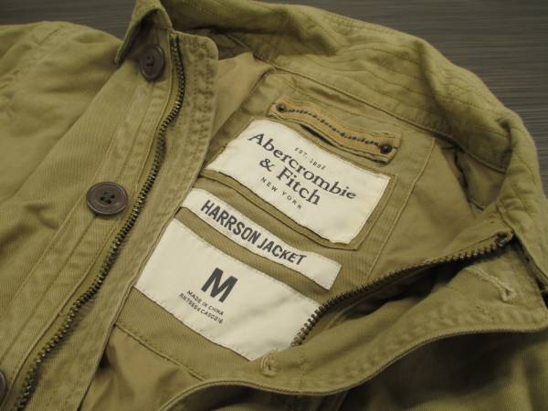 アバクロ ダメージ ビンテージ加工 古着 M ミリタリージャケット