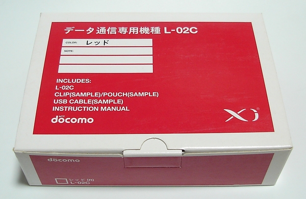 代引可 新品 docomo Xi LTE USB データ通信専用 L-02C レッド