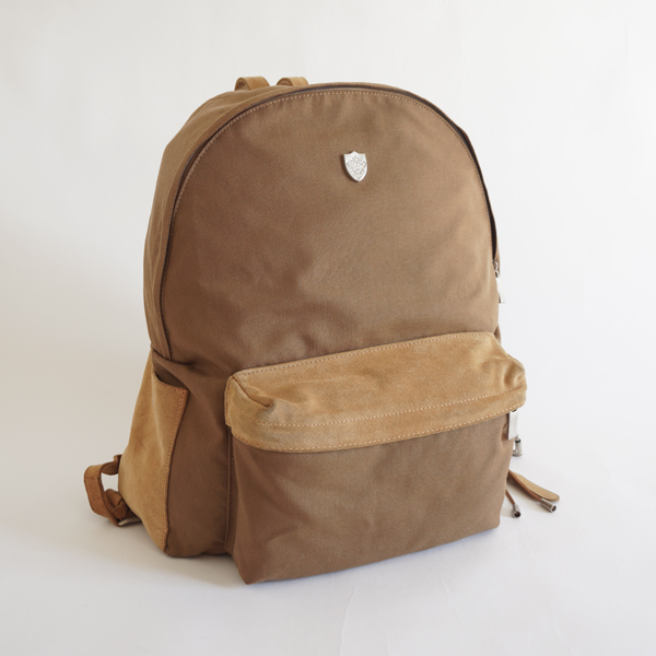 オロビアンコ コーデュラ×スエード　デイパック　ブラウン×ベージュ 中古 / OROBIANCO リュック