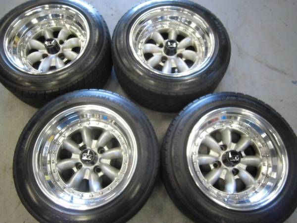 パナスポーツ　Ｇ7　8.5Ｊ　１５インチ　4Ｈ　114.3　-30　深リム　オーバーフェンダー　　旧車　　当時モノ　など　　４本セット　