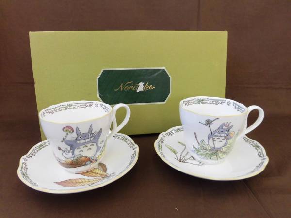 未使用☆Noritake ノリタケ 「となりのトトロ」 ペアカップ☆ht