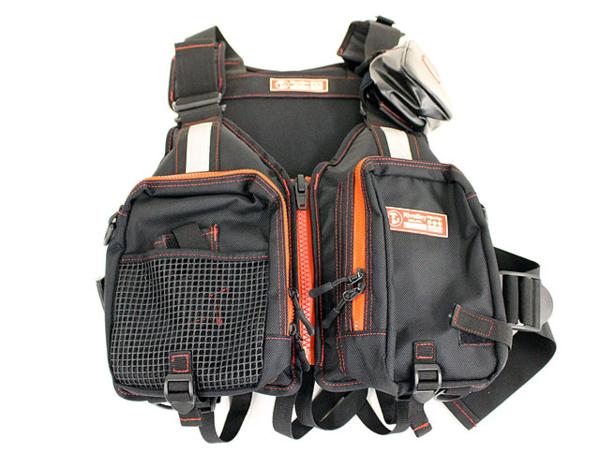 リバレイ レッドレーベル フローティングベスト ブラック 超美品
