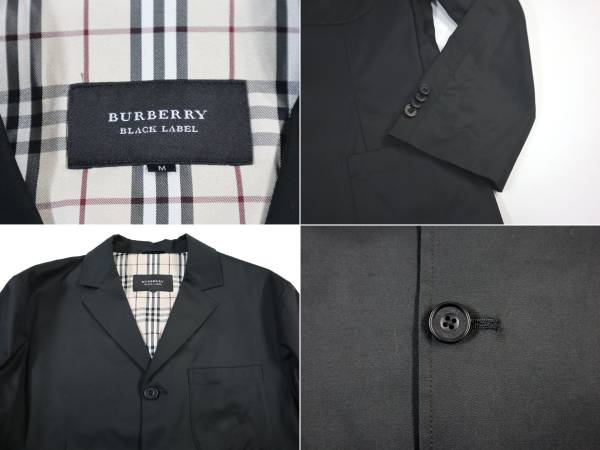 美品/正規☆バーバリーブラックレーベル 春物ストレッチテーラード 