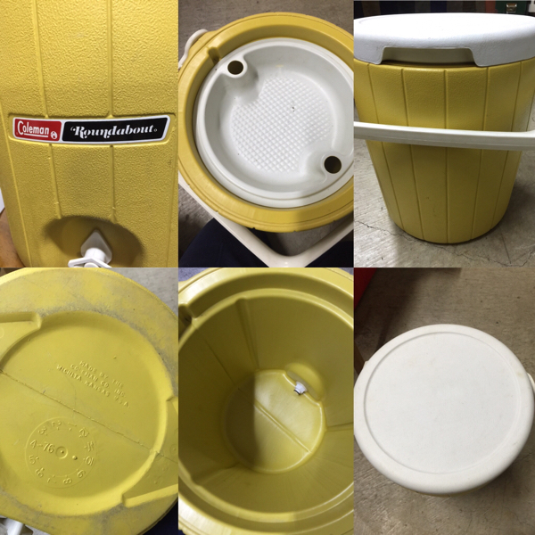 ビンテージ コールマン ジャグ ダイヤロゴ イエロー クーラー
