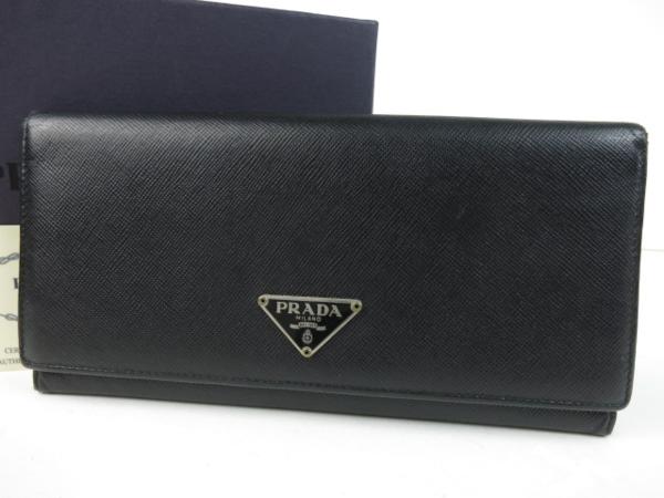 プラダ PRADA SAFFIANO TRIANGOLO ラウンド長財布 60304☆1円スタート 
