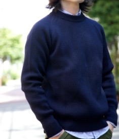 新品Vincent et Mireille 8g crewneck 40 andersen andersen yaeca anatomica comoli sunsea strato scye haversack アテナデザイン eel