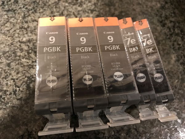 【中古、新品インク付き】Canon キャノン Pixus MP600 インクジェットプリンター、インク多数