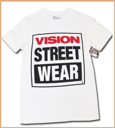 ☆Vision Street Wear☆大人気VSW ロゴTシャツ ホワイト S　ストリート!