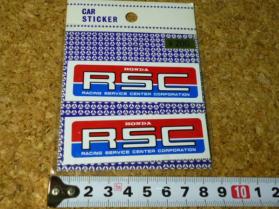 HONDA RSC ステッカー 2枚入 / 当時物 昭和 レトロ ホンダ レーシング CB CBX(ステッカー、デカール)｜売買された ...
