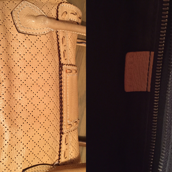 CELINE セリーヌ ショルダーバッグ パンチングオレンジ