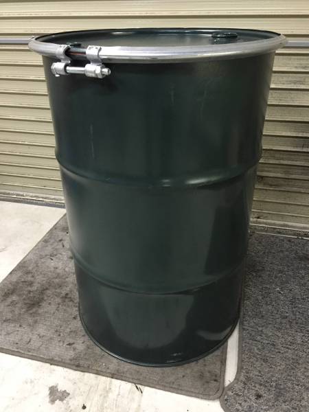空ドラム缶 オープンドラム 蓋が取れます！ガラ 資材 廃油 廃液 部品