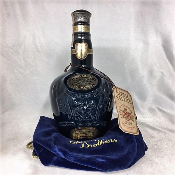 ◇ROYAL SALUTE ロイヤルサルート 21年 青 陶器 700ml ♪