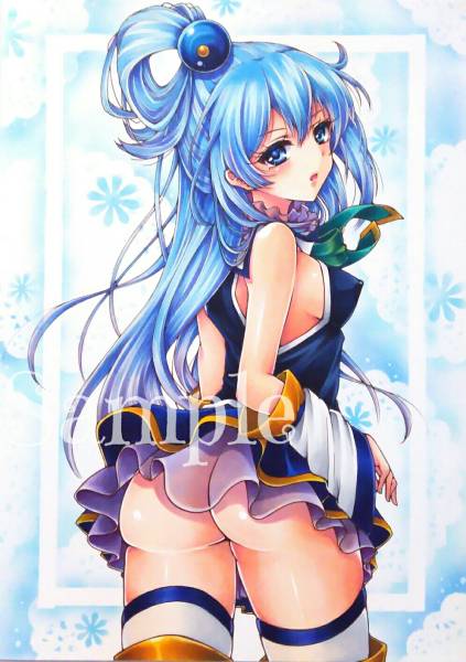 同人手描きイラスト この素晴らしい世界に祝福を アクア 手描きイラスト 売買されたオークション情報 Yahooの商品情報をアーカイブ公開 オークファン Aucfan Com