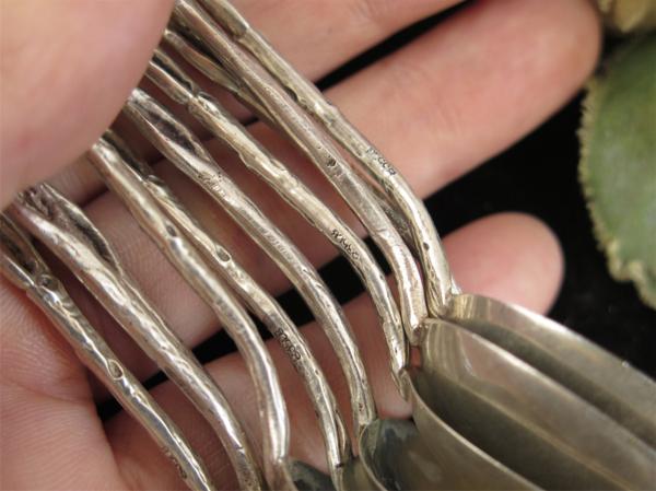 835 SILVER 純銀無垢 西洋アンティーク ドイツ ヒルデスハイムローズ